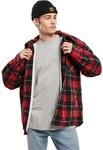 Plaid Teddy Lined Shirt Jacket red/Black XL
