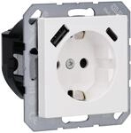 Jung A1520-15CAWW SCHUKO-Steckdose mit USB Typ AC (3A) mit erh&ouml;htem