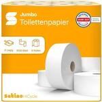 Satino by WEPA Comfort Toilettenpapier Gro&szlig;rollen 2lagig - 6 Rollen mit je 380...