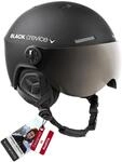 Black Crevice Skihelm mit Visier, Gstaad, BCR143921, schwarz, Gr. M/L
