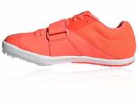 Adidas Herren Jumpstar Leichtathletik-Schuh, Signal Coral/White Silver MET./FTWR, 45