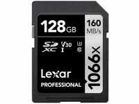 Lexar Professionelle SDXC-UHS-I-Karte, 1066 x 128 GB, Silver Serie, bis zu 160 MB/s