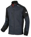 BP 1992-570-56 Hybrid-Arbeitsjacke - Gef&uuml;tterter Stehkragen - Ergonomische &Auml;rmel -
