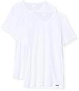 Skiny Herren Collection V-Shirt Kurzarm 2er Pack Unterhemd, Wei&szlig; (White 0500), Large