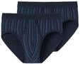 Schiesser Herren 2 Pack Sportslip mit Eingriff - Classic, dunkelblau_172692, 8/...
