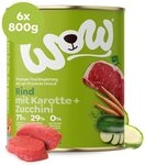 WOW Dog Hunde-Nassfutter mit Rind | Enth&auml;lt Vitamine und Mineralien, ohne...