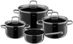 Silit Elegance Line Topfset Induktion 4-teilig, Kochtopf Set mit Glasdeckel, Silargan