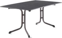 Sieger Boulevard-Klapptisch mit vivodur-Dekorplatte, 165x95 cm, eisengrau,