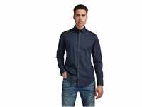 G-STAR RAW Herren Dressed Super Slim Shirt, Blau (mazarine blue D17026-C271-4213), XS