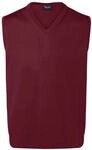 Maerz Herren Pullunder Pullover, Rot (Weinrot 495), 60 EU