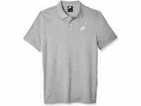 Nike Herren M Nsw Ce Matchup Pq Polo Shirt, Dark Grey Heather/White, L EU