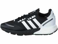 adidas Herren ZX 1K Boost Sneaker, Core Black Cloud White Black Silver Metallic, 45