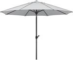 Schneider Sonnenschirm Adria, silbergrau, 300 cm rund, 684-14, Gestell Alu/Stahl,
