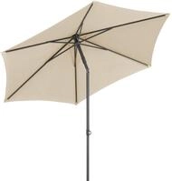 Schneider Sonnenschirm Sevilla, natur, 270 cm rund, 664-02, Gestell Stahl, Bespannung