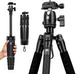 SIRUI Traveler 5CX Kohlefaser-Reisestativ, kompakt, leicht, Slik Stativ mit B00K
