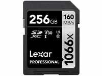 Lexar Professionelle SDXC-UHS-I-Karte, 1066 x 256 GB, Silver Serie, bis zu 160 MB/s