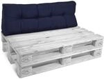 Beautissu R&uuml;ckenkissen Palettenkissen Outdoor 120x40 cm &ndash; Gepolsterte...