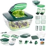Genius Nicer Dicer Chef Deluxe XXL 37-teilig mit Glassch&uuml;ssel-Set,