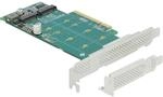 Delock 89045 PCI Express x8 Karte zu 2 x intern NVMe M.2 Key M - Bifurcation -