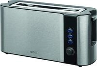 ECG ST 10630 SS Toaster, Rostfreier Stahl, Schwarz-silber