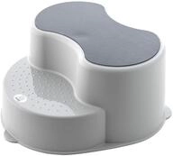 Rotho Babydesign TOP Kinderschemel, Anti-Rutsch-Trittfl&auml;che, Stone Grey (Grau),