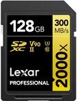 Lexar SDXC Card 128GB Professional 2000x UHS-II V90 U3