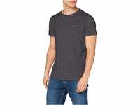Tommy Jeans Herren T-Shirt Kurzarm TJM Slim Slim Fit, Schwarz (Black), M