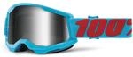 100% Motocross Brille Strata 2 Verspiegelt, Summit - Blau Rot, HU-GOG-0054