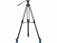 Benro KH26P Video Tripod with Head, 5kg Payload, Continuous Pan Drag, Anti-Rotation