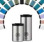 24 Bottles Isolierter Coffee to go Becher 'Travel Tumbler Glow' aus Edelstahl...