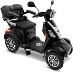 Rolektro Elektromobil E-Quad 25 V.3 Pro Schwarz mit Lithium-Akku - Seniorenfahrzeug