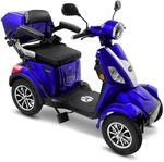 Rolektro Elektromobil E-Quad 25 V.3 Pro Blau mit Lithium-Akku - Seniorenfahrzeug