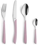 Kuppels PRISMA Besteck Set 24-tlg f&uuml;r 6 Personen, Altrosa, 18/0 Edelstahl