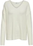 ONLY Damen ONLCAMILLA V-Neck L/S Strickpullover KNT 15204588, Birch/Detail:Melange,S