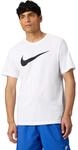 Nike Herren Sportswear Swoosh T-Shirt, White/Black, L