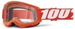100% Unisex-Child Strata 2 Sunglasses, Orange, Kinder