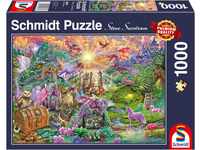 Schmidt Spiele 58966 Verzaubertes Drachenland, 1000 Teile Puzzle
