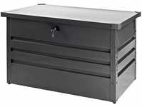 Garten Metall Gerätebox Aufbewahrungsbox Auflagenbox Box 270 l anthrazit