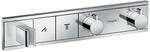 Hansgrohe Thermostat Unterputz rainSelect Fertigset 2 Verbraucher Chrom, 15355000