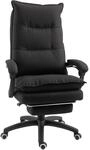 Vinsetto B&uuml;rostuhl mit Massagefunktion Ergonomischer Chefsessel mit Liegefunktion,