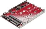 StarTech M.2 SATA auf 2,5 Zoll SATA RAID Adapter, Dual Slot (S322M225R) | B B+M Key,