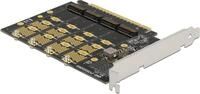 Delock PCI Express x16 Karte zu 4 x intern NVMe M.2 Key M - Bifurcation