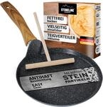 STONELINE Back to Nature Crepe Pfanne Induktion 25 cm, Omelettpfanne...