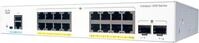 Cisco Catalyst 1000-16P-2G-L Netzwerk Switch, 16 GbE PoE+ Ports, 120W PoE Budget, 2