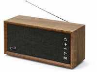 Dynavox FMP3 BT, kompaktes FM-Küchenradio in edlem Holz-Design, portabler