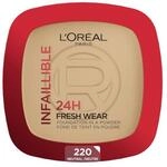 L'Or&eacute;al Paris Wasserfestes Puder Make-up mit hoher Deckkraft, Deckendes Kompaktpuder