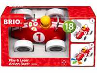 BRIO 30234 Play & Learn Rennwagen - Spielerisch Hand-Augen Koordination Lernen -