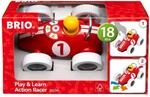 BRIO 30234 Play & Learn Rennwagen - Spielerisch Hand-Augen Koordination Lernen -