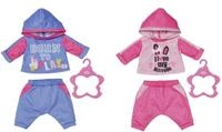 BABY Born Jogginganzug, Puppenanzug in blau oder rosa f&uuml;r 43 cm Puppen, 1 St&uuml;ck,