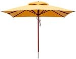 anndora&reg; Sonnenschirm Gartenschirm Marktschirm 3 x 3 m eckig wasserabweisend - mit